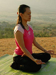 Deviated Septum-Girl doing Yoga